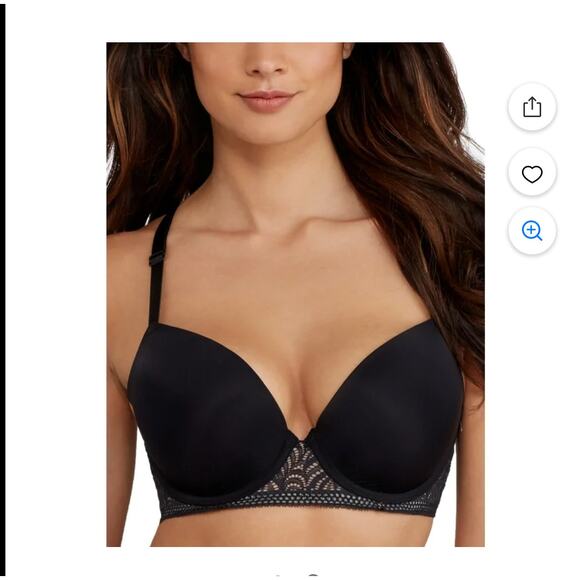 Paramour Felina Bra  Lace black NEW Carolina seamless plunge 38DDD 36DDD - Picture 5 of 7